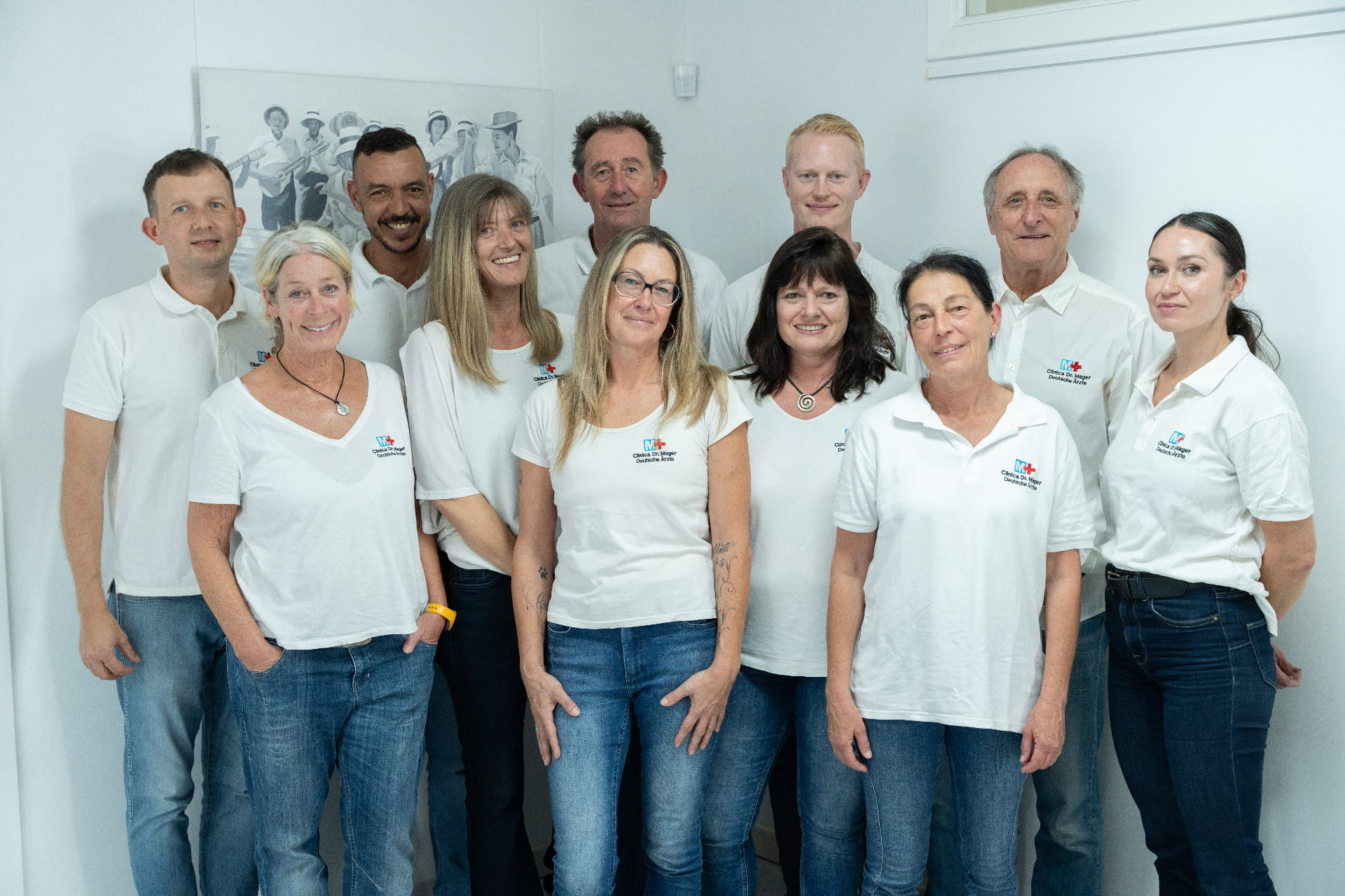 Più di dieci lingue parlate dal team Clínicas Dr. Mager